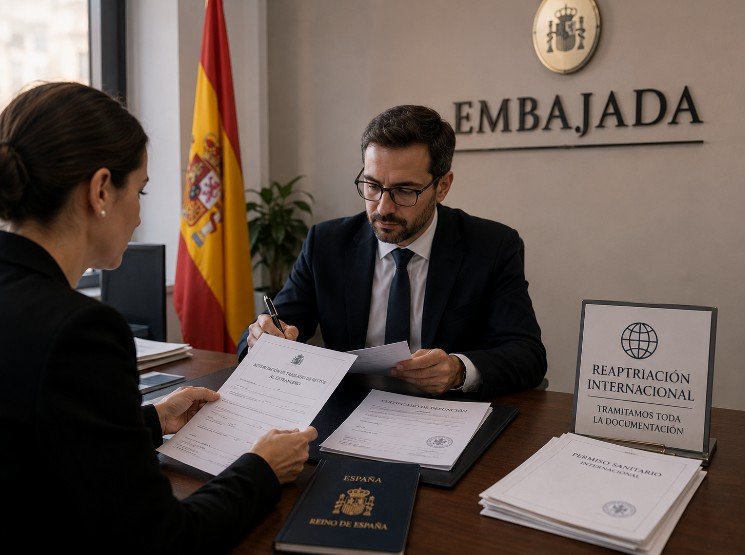 Traslado internacional de fallecidos en España Recogida del fallecido para iniciar una repatriación internacional en España